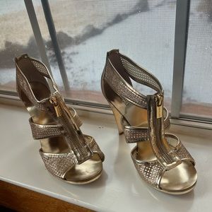 Gold Michael Kors heels